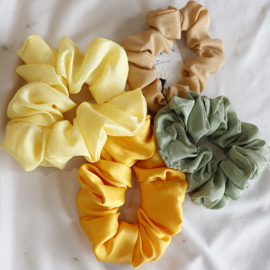 Popup Color - Set Of 4 Scrunchies