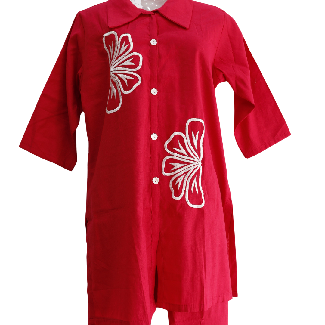 Thread Work Hot Pink Co-Ord Set for Festivals – Buy Online | M&Y Pehnava