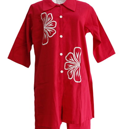Thread Work Hot Pink Co-Ord Set for Festivals – Buy Online | M&Y Pehnava