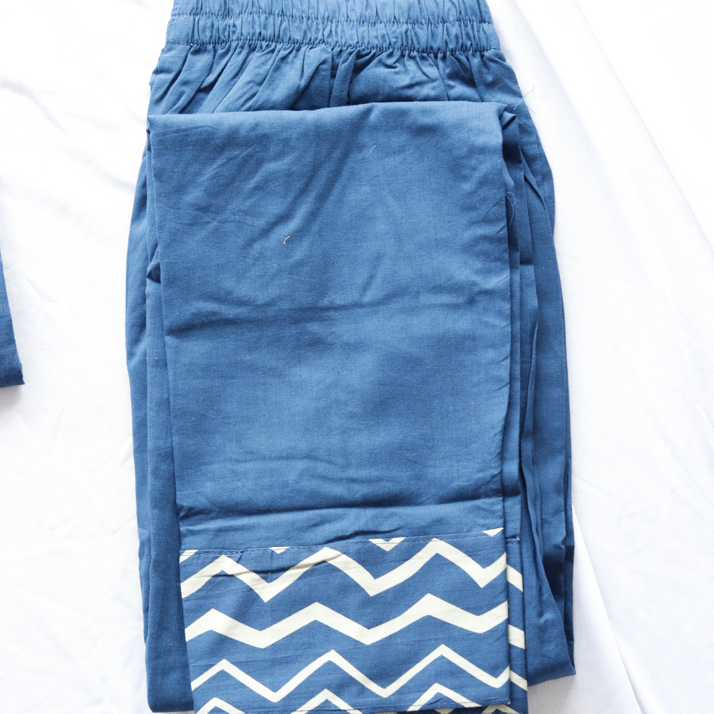 Blue Beads Work Suit Set
