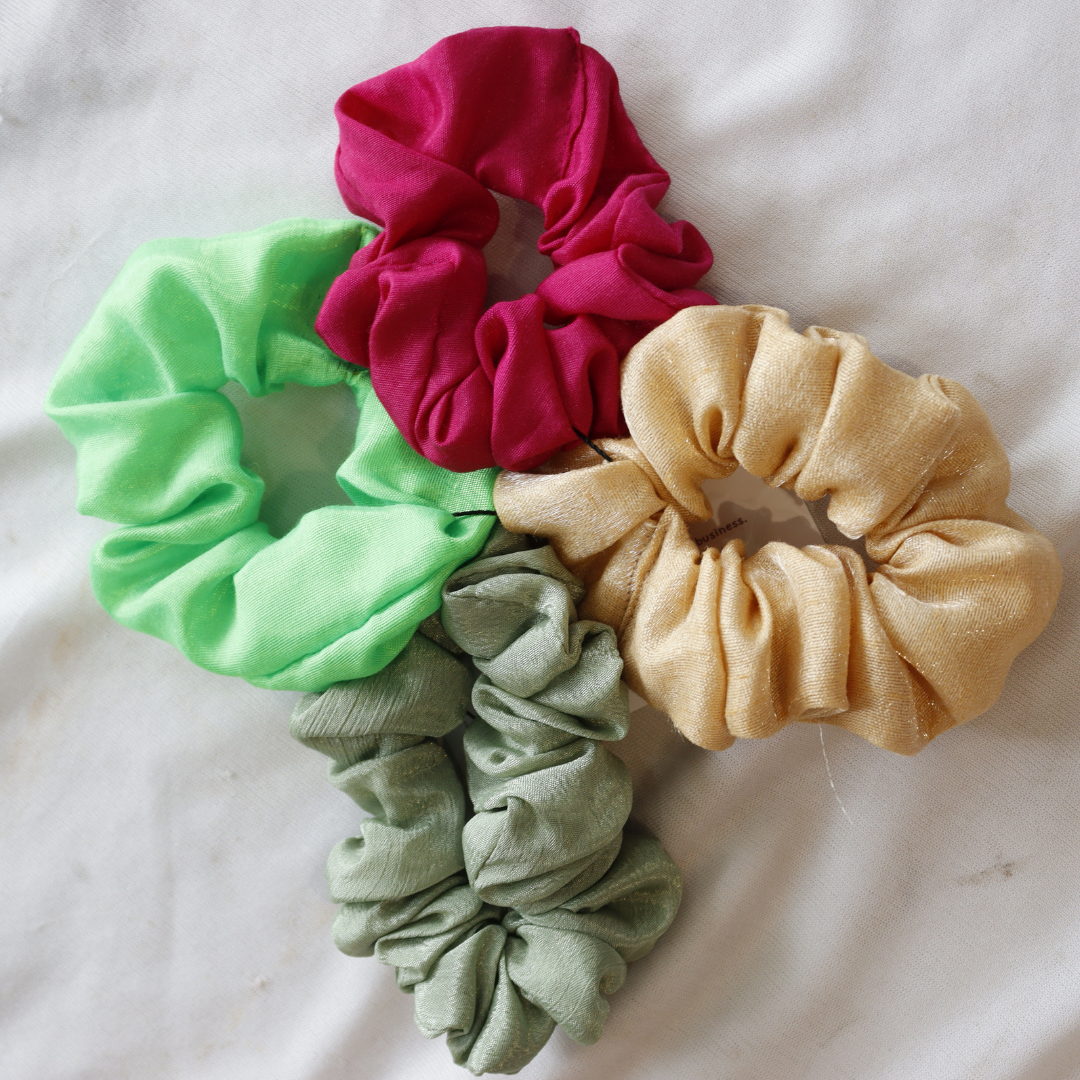 MultiColor - Set Of 4 Scrunchies