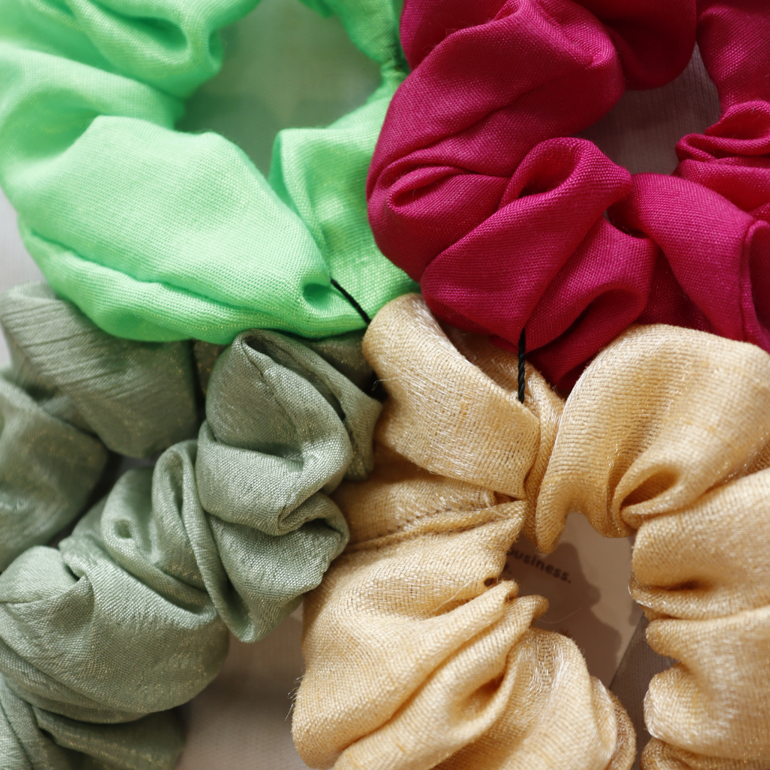 MultiColor - Set Of 4 Scrunchies