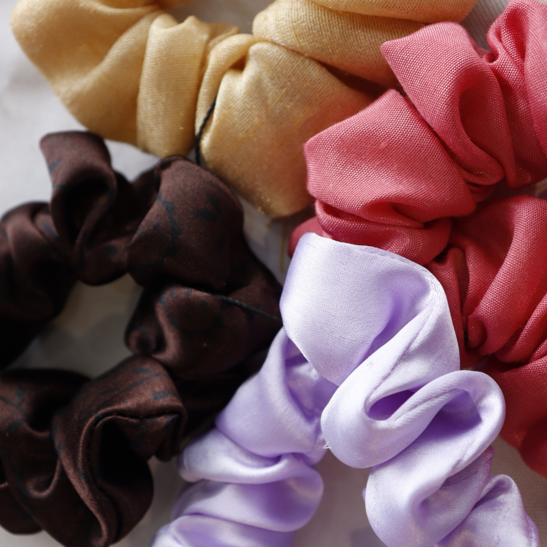 MultiColor - Set Of 4 Scrunchies