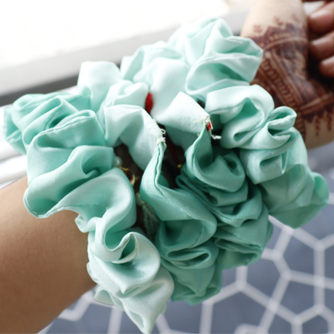 Ombre Green - Set Of 4 Scrunchies