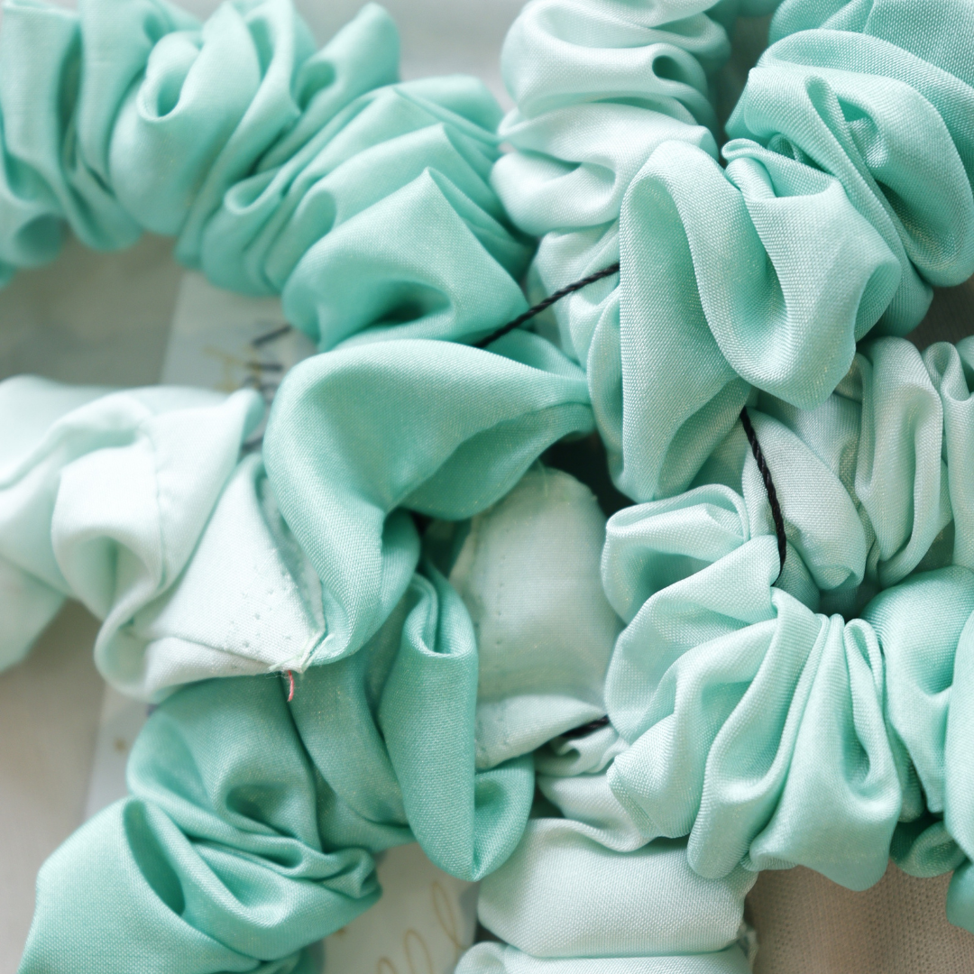 Ombre Green - Set Of 4 Scrunchies