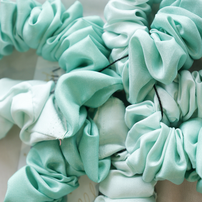 Ombre Green - Set Of 4 Scrunchies