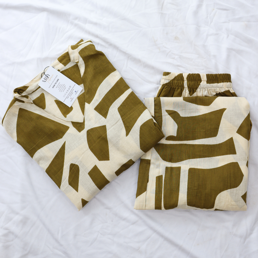 Green Cotton Co-Ord Set
