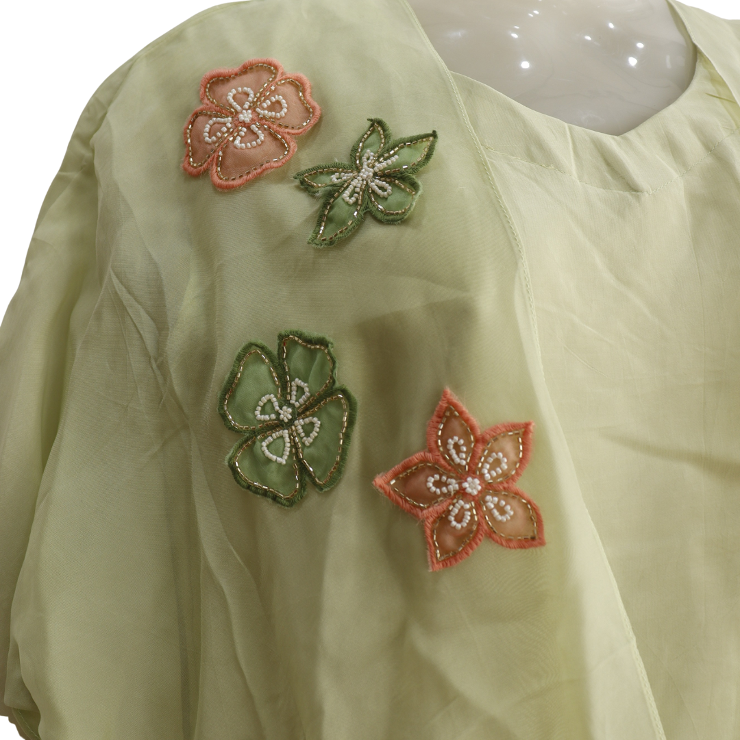 3 Piece Crop Top Jacket Hand Work Co-Ord Set for Festivals – Buy Online | M&Y Pehnava