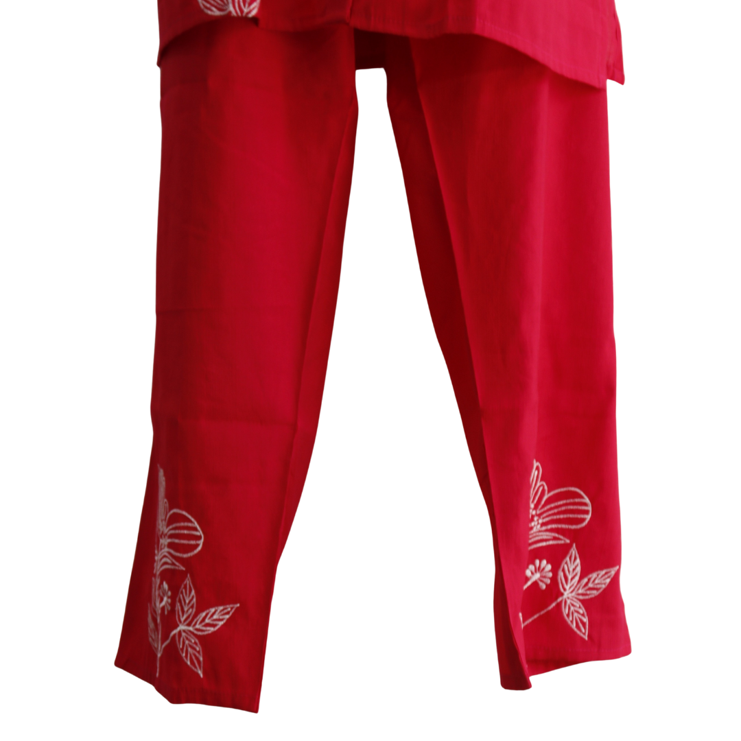 Women’s Silk Thread Work Hot Pink Co-Ord Set for Festivals – Buy Online | M&Y Pehnava