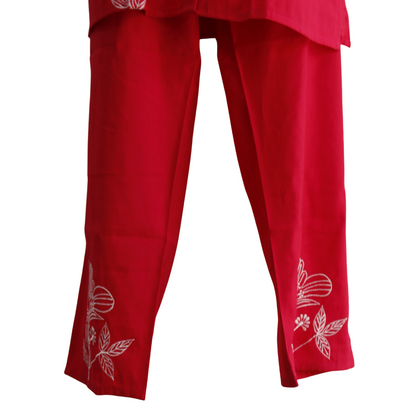 Women’s Silk Thread Work Hot Pink Co-Ord Set for Festivals – Buy Online | M&Y Pehnava