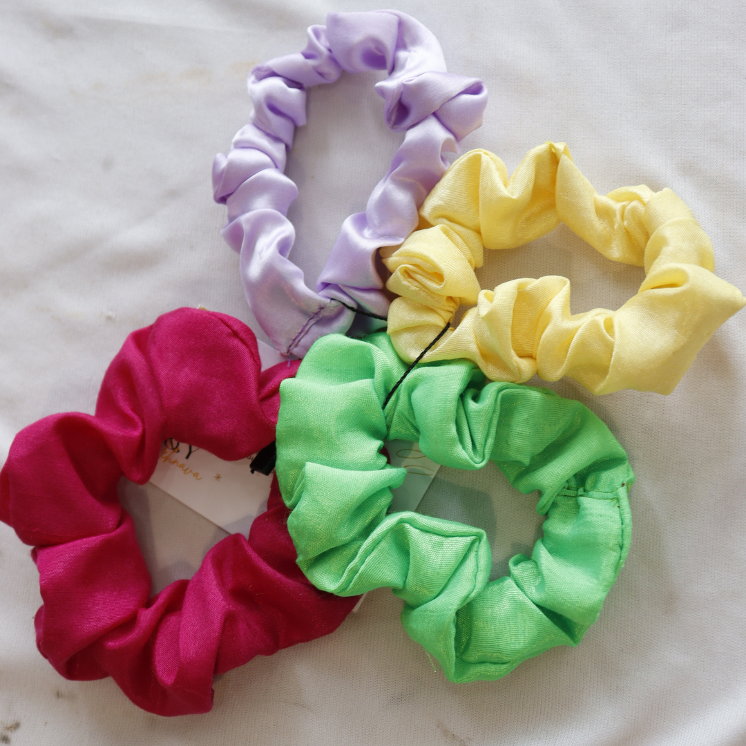 MultiColor - Set Of 4 Scrunchies