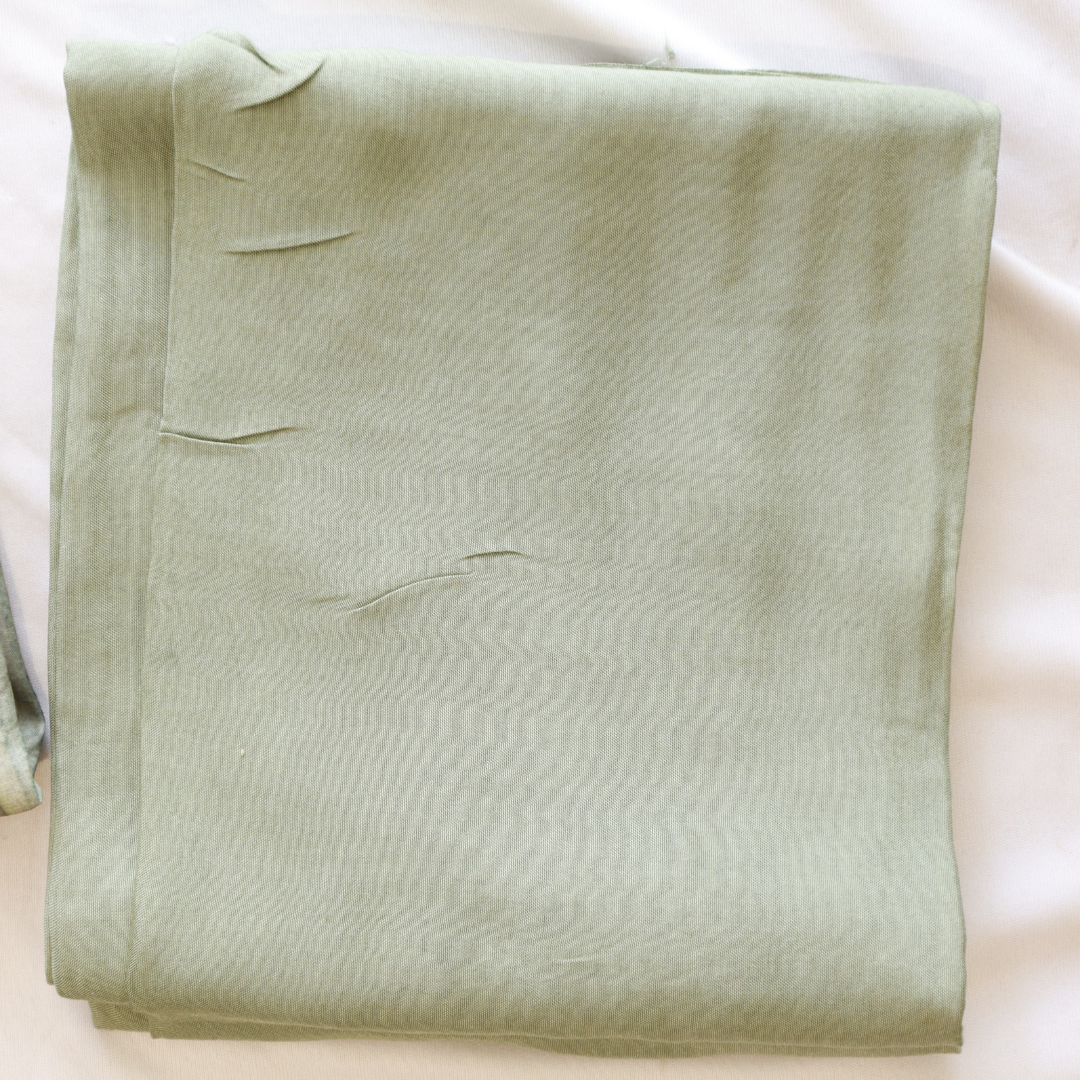 Kai Green Thread Work Unstitched Suit Set