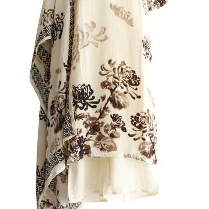 “Pure Chinon Hand Brush Painted Suit Set for Women | Ethnic Wear Online – M&Y Pehnava”