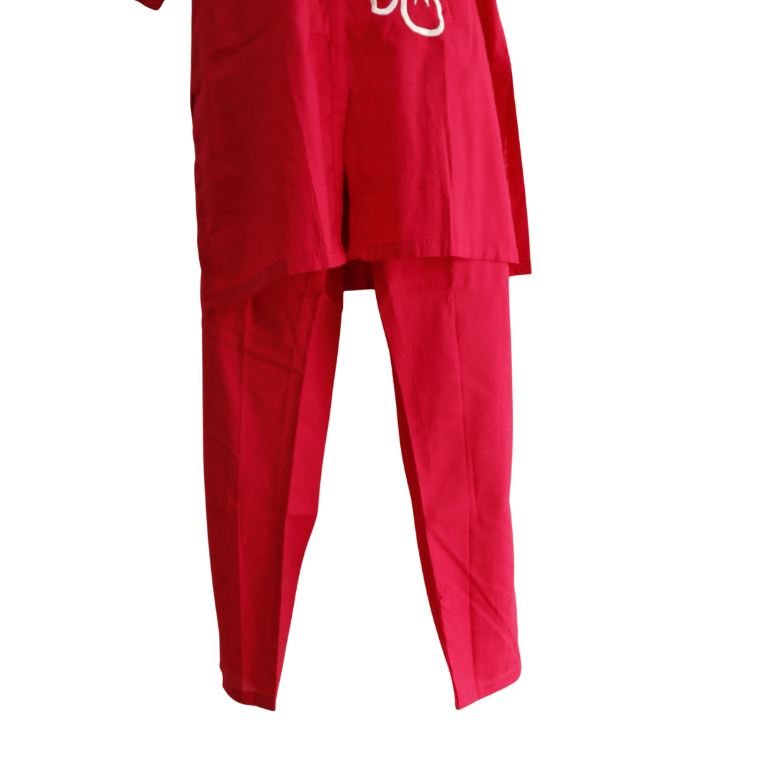 Thread Work Hot Pink Co-Ord Set for Festivals – Buy Online | M&Y Pehnava
