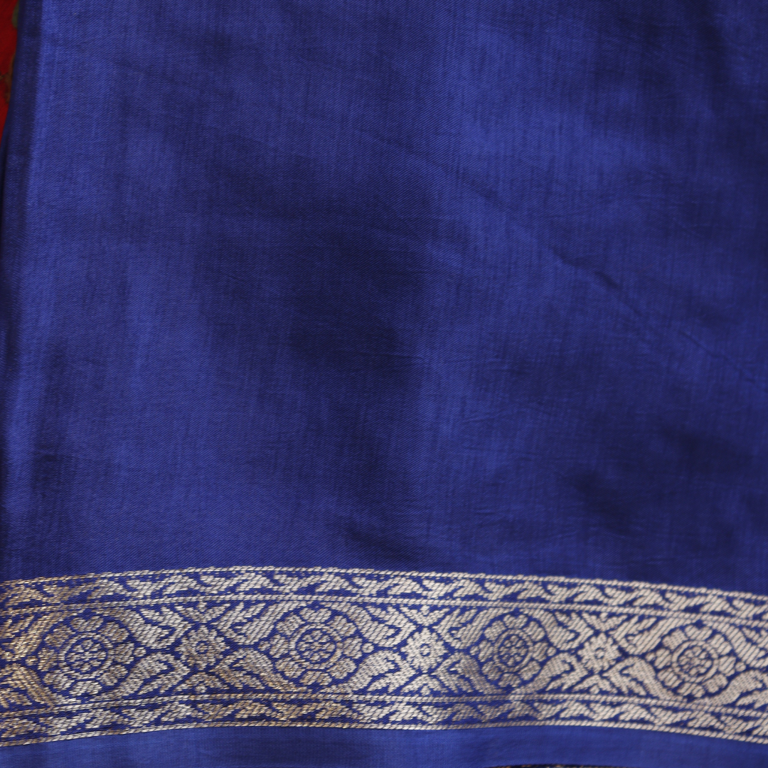 Pure Silk Saree With Heavy Handwork Blouse