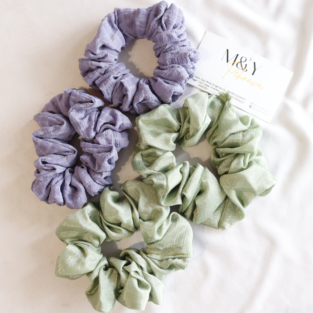 Patel Colour Scrunchie Set of 4