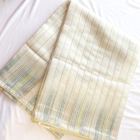 Pure Linen With Kantha Weaving Saree
