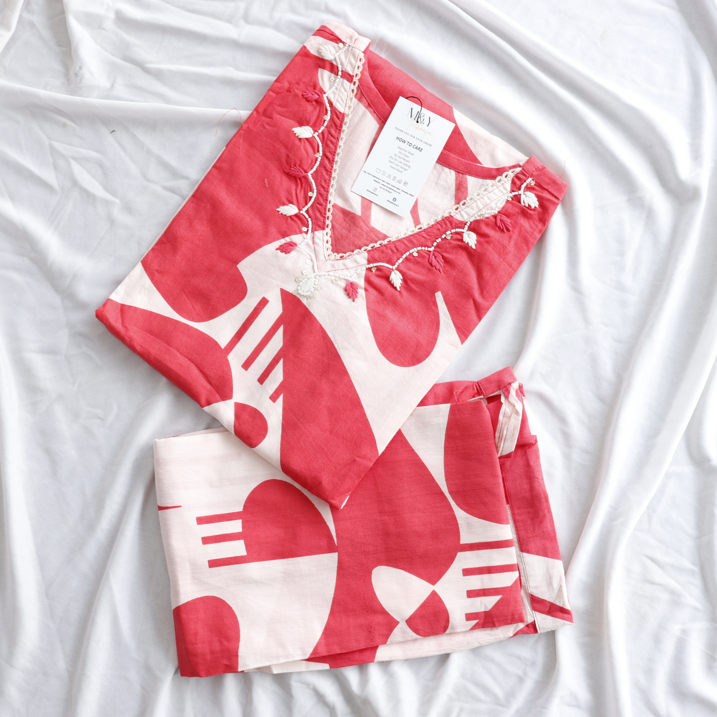 Pink Printed Co-Ord Set
