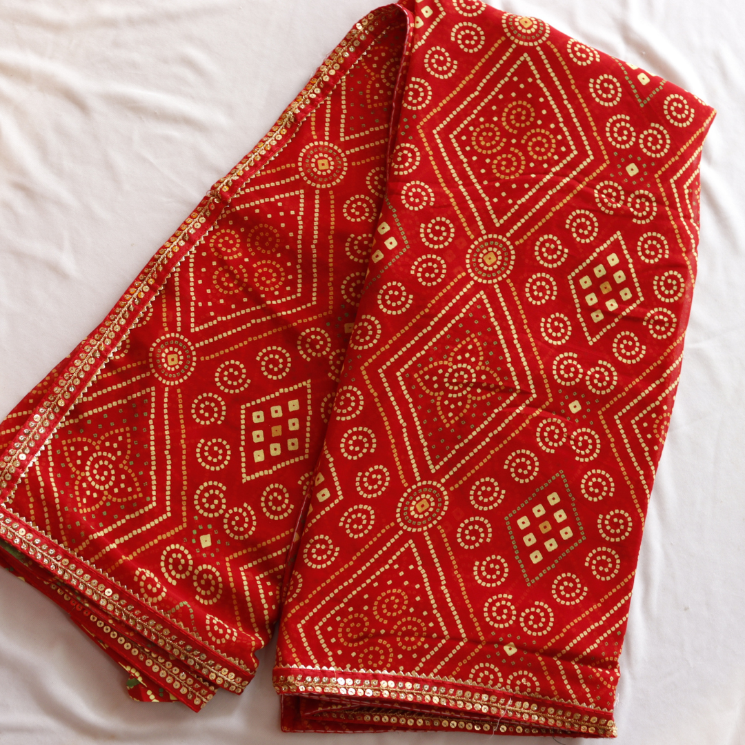 Sequence Border Chunari Saree