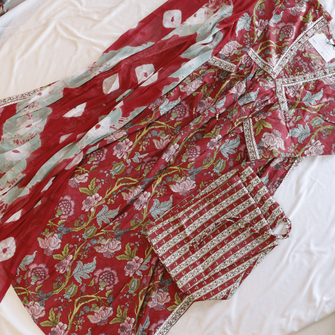 Alia Cut Pure Cotton Printed Suit Set - M&Y Pehnava