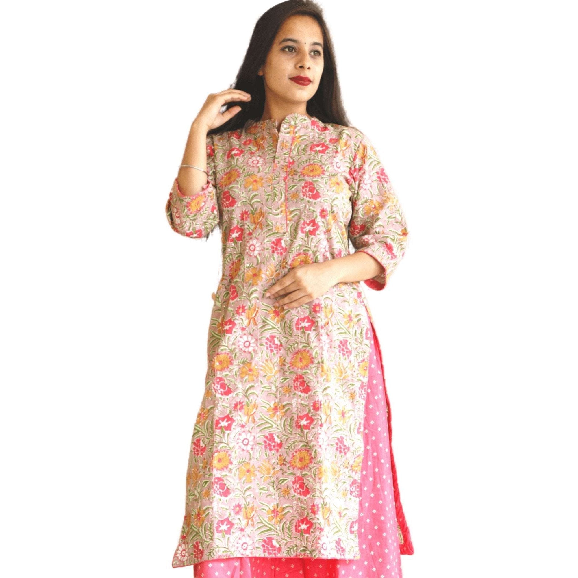 Cotton Kurti Palazzo Set - M&Y Pehnava