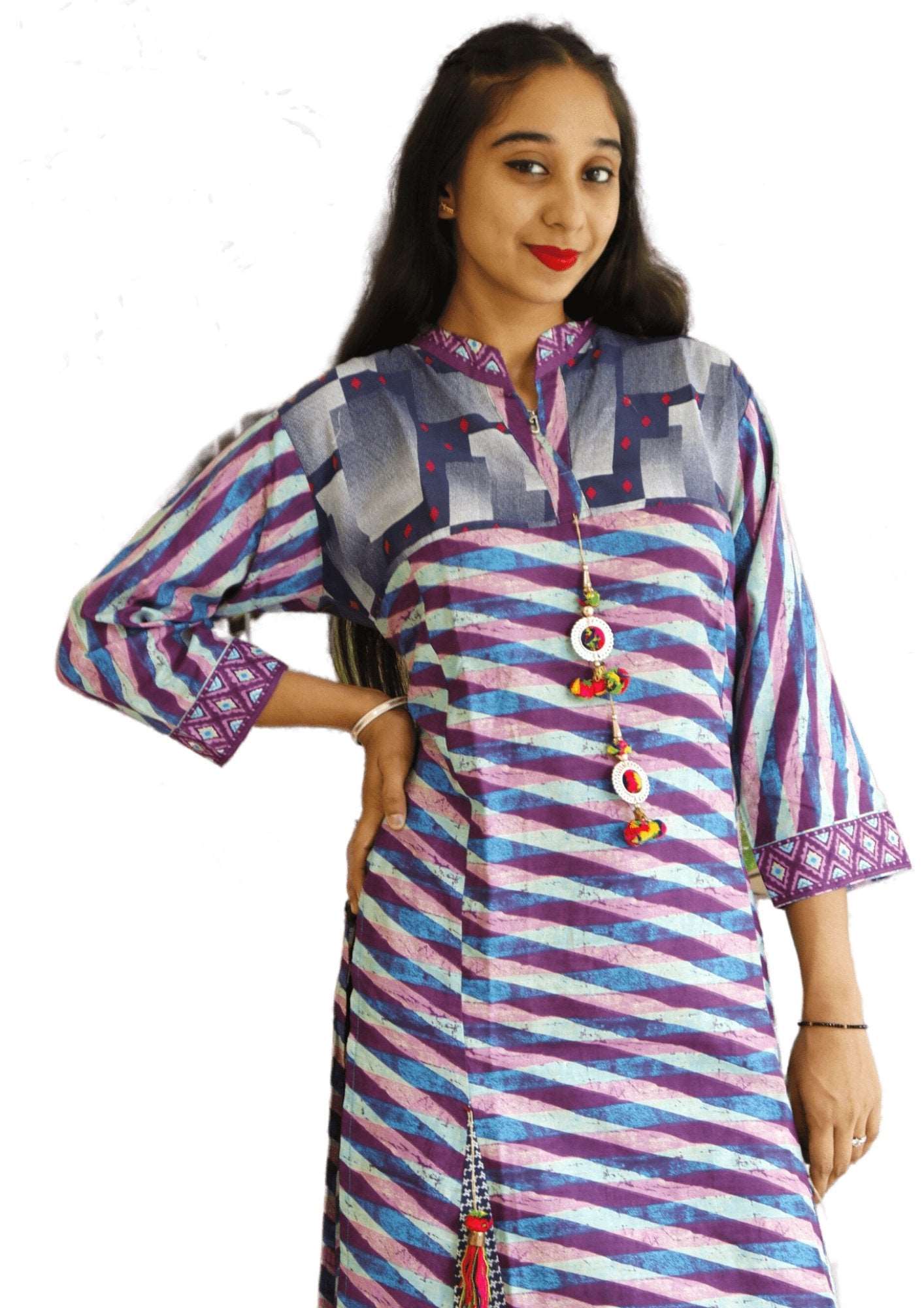 Cotton Long Kurti - M&Y Pehnava