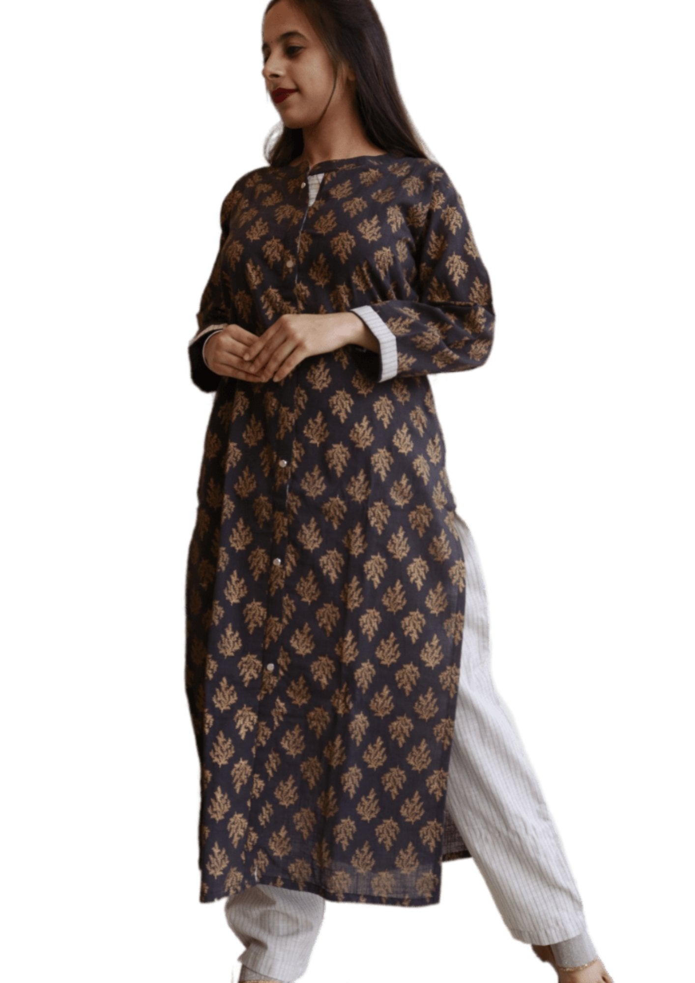 Cotton Printed Kurti Pant Set - M&Y Pehnava