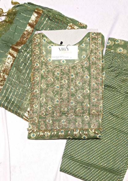 Cotton Work Suit Set For Women - M&Y Pehnava
