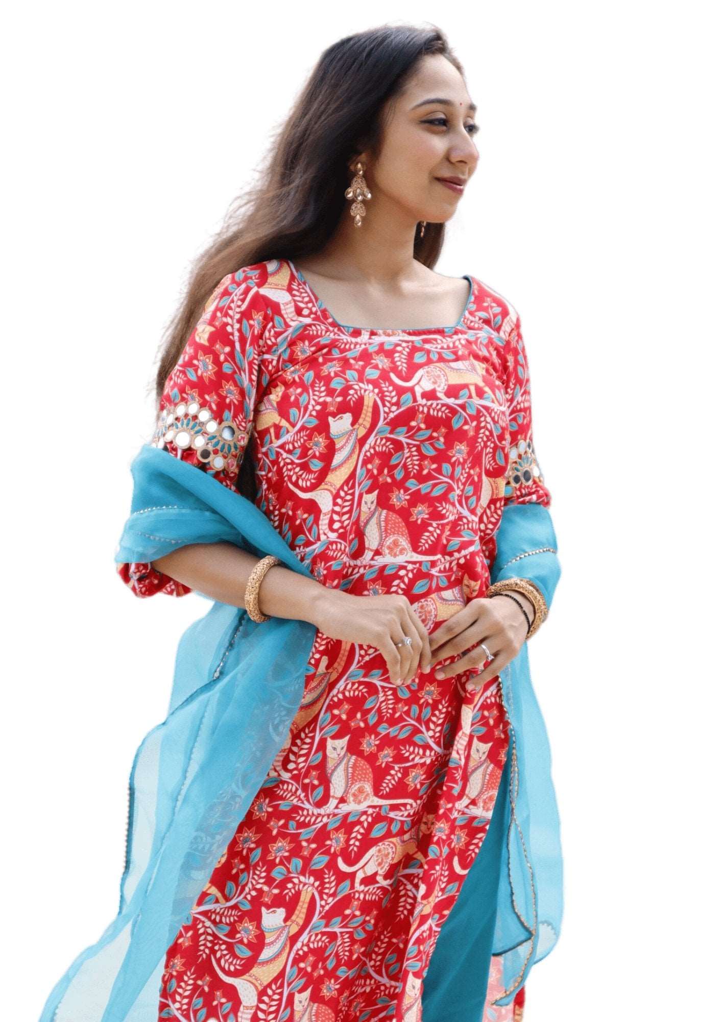 Digital Printed Poly Cotton Suit Set - M&Y Pehnava