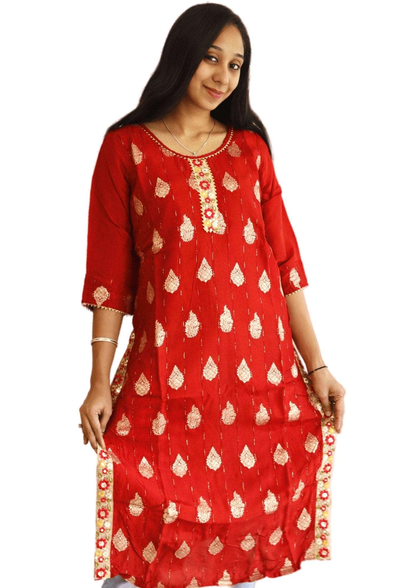 Heavily Embroidered Kurti - M&Y Pehnava