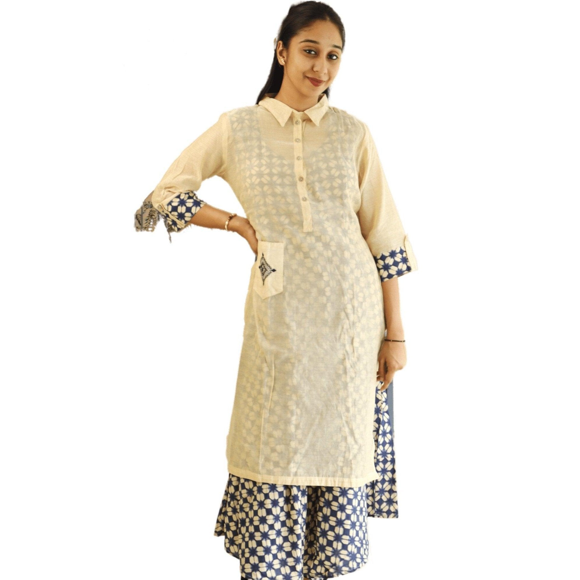 Double Skirt pattern Kurti with Frock Long Kurti Inside - M&Y Pehnava