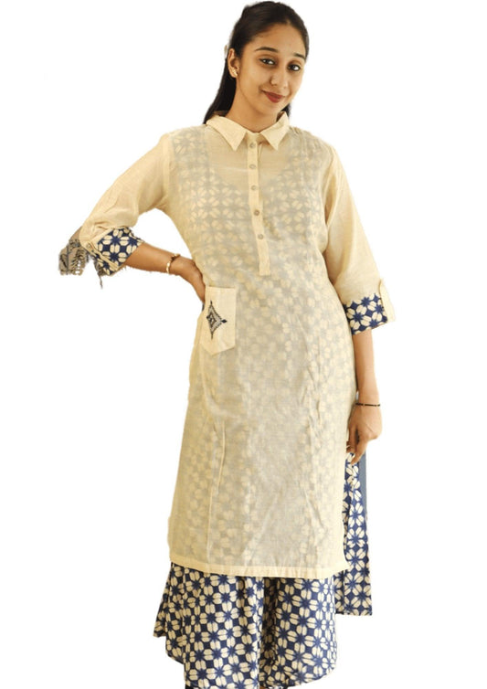 Double Skirt pattern Kurti with Frock Long Kurti Inside - M&Y Pehnava