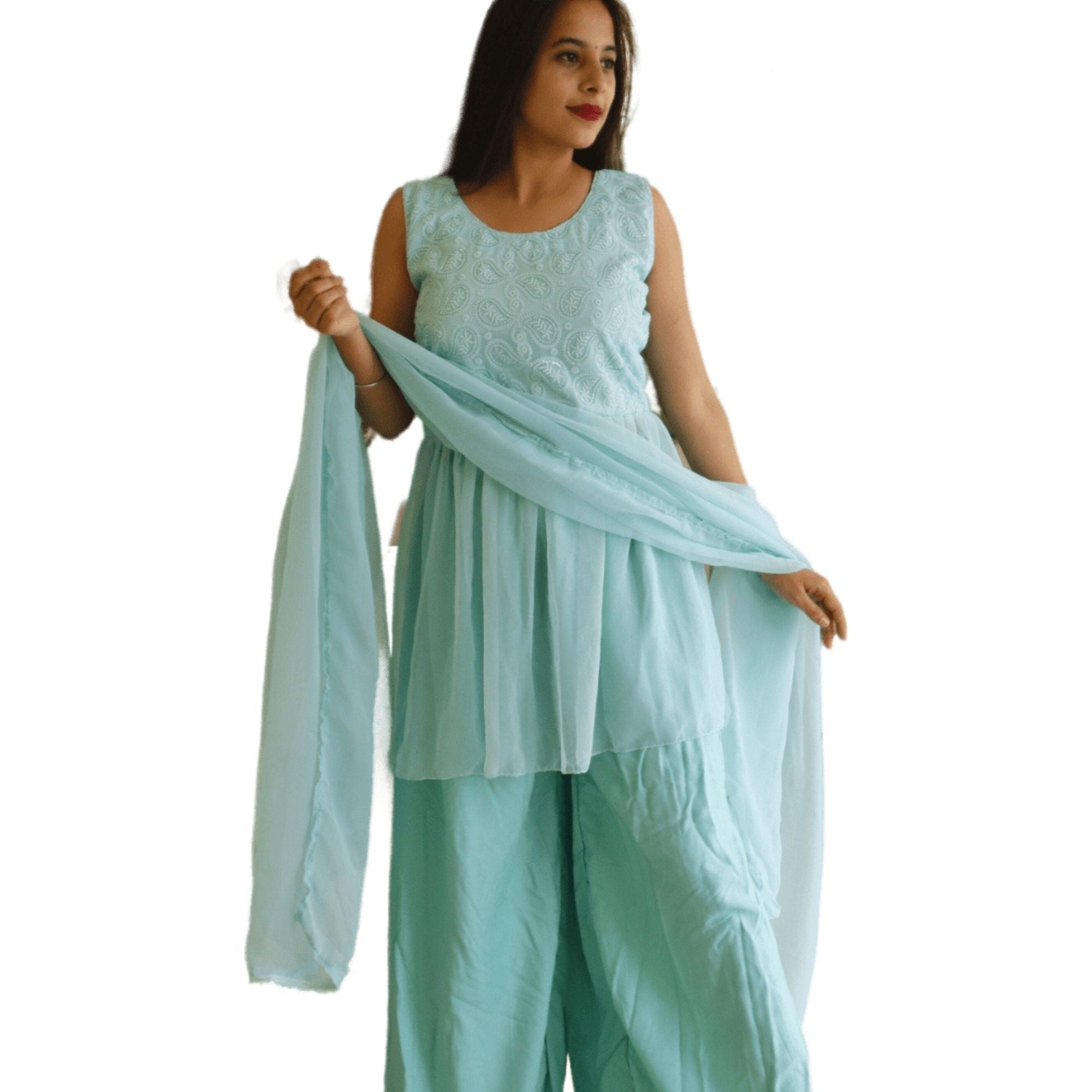 Peplum Kurta with Palazzo Set - M&Y Pehnava