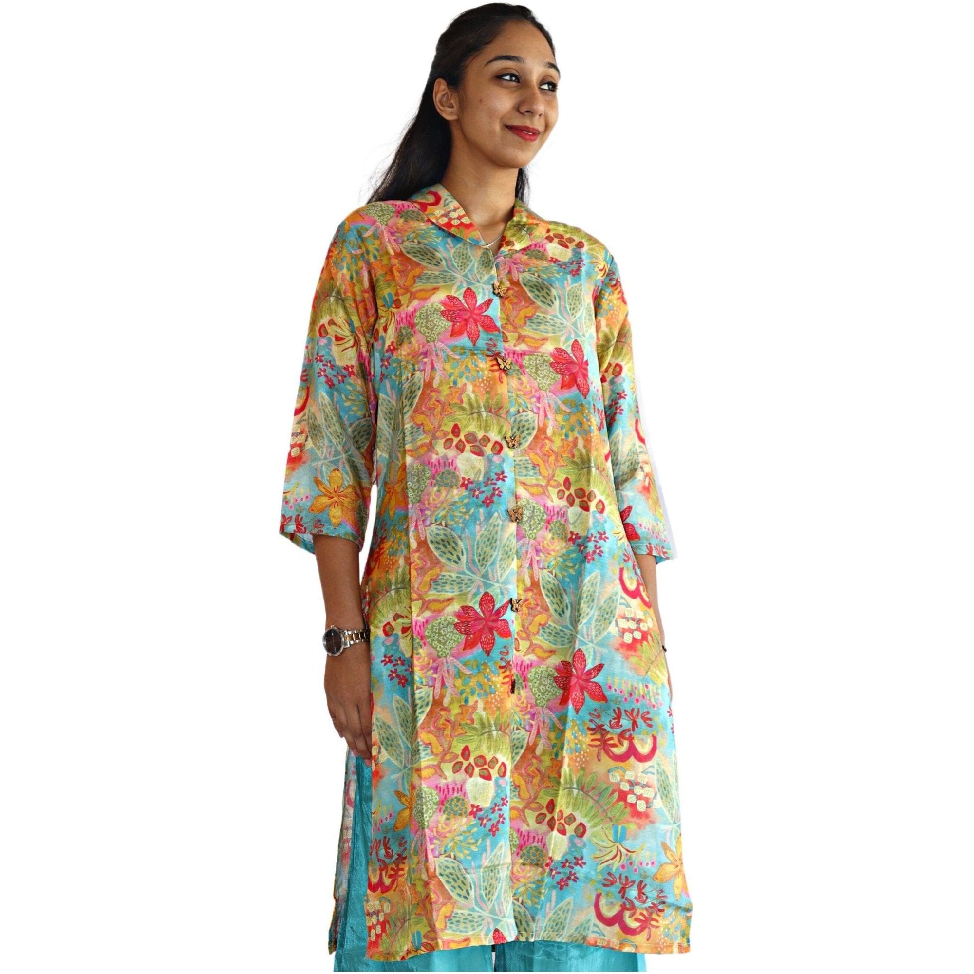 Printed Muslin Sharara Co-Ord Set - M&Y Pehnava