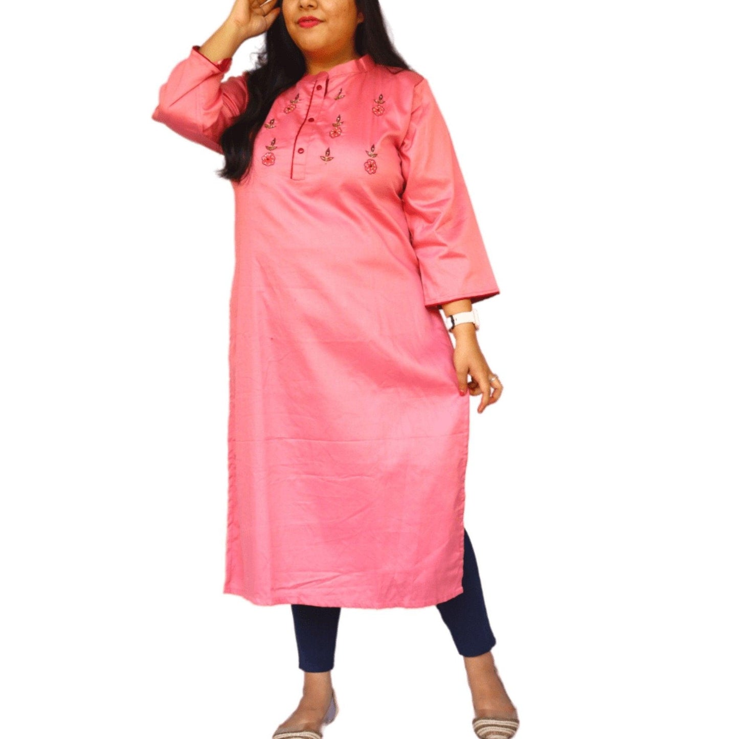 Tussar Silk Straight Kurti - M&Y Pehnava